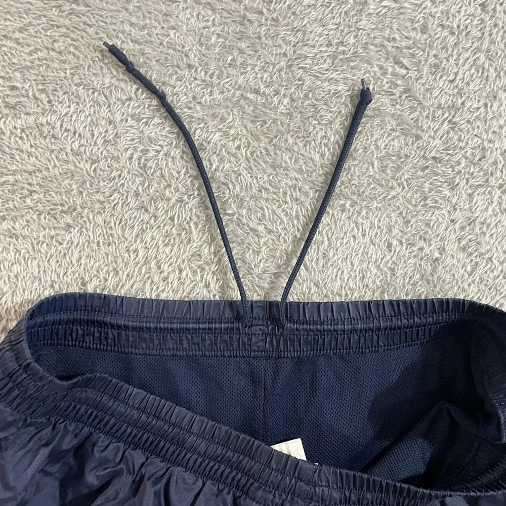 Adidas Track Pants Men Size Large Blue Drawstring Pockets Gym Active Performance